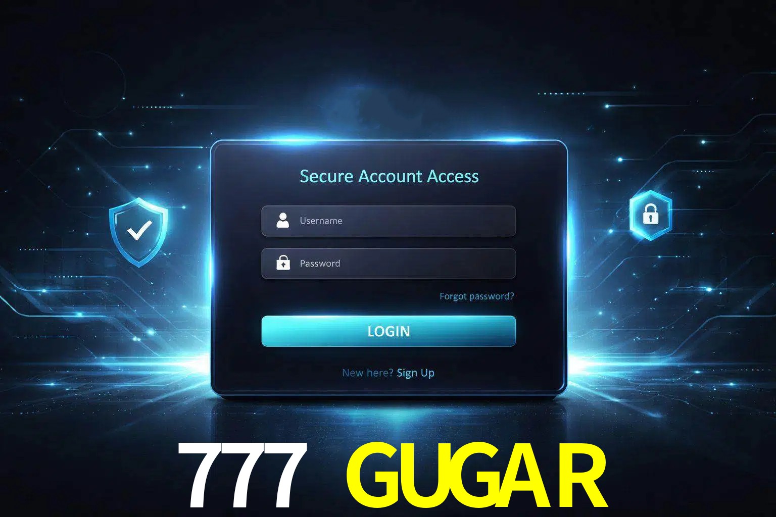 Pantalla de inicio de sesión de cuenta 777 GUGAR para usuarios en México